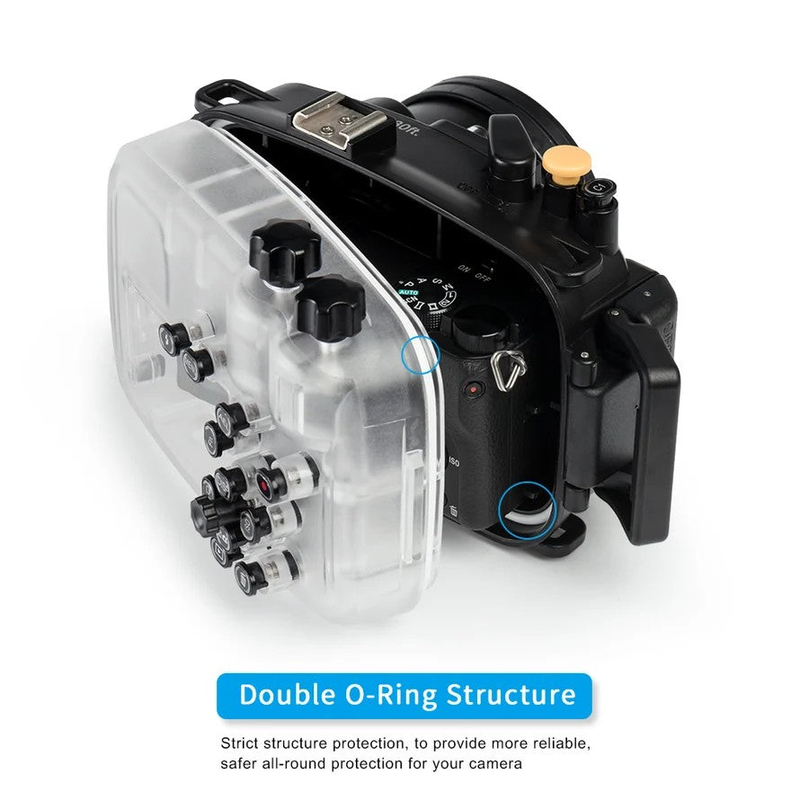 Seafrogs Sony A6400 custodia policarbonato + PORT PER 16-50